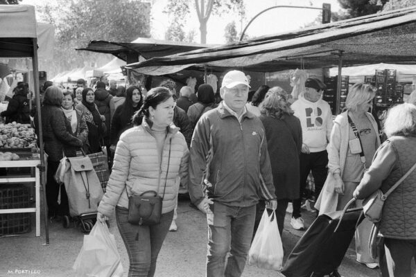 Mercado callejero en Murcia