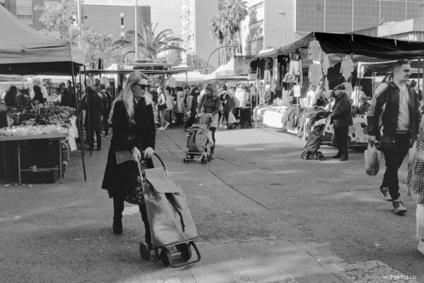 Mercado callejero en Murcia